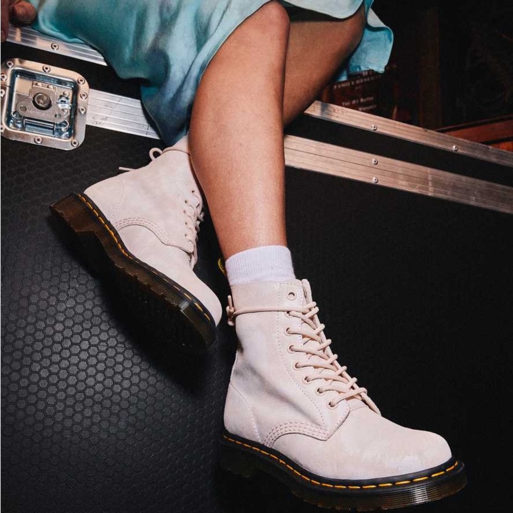 Dr Martens 1460 Pascal Pink Pastel Tie Dye Boots W9 - Picture 3 of 16